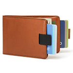 Load image into Gallery viewer, Handmade slim Leather Pull-Out Wallet
