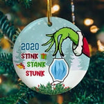 Load image into Gallery viewer, 2020 Stink Stank Stunk Christmas Ornament
