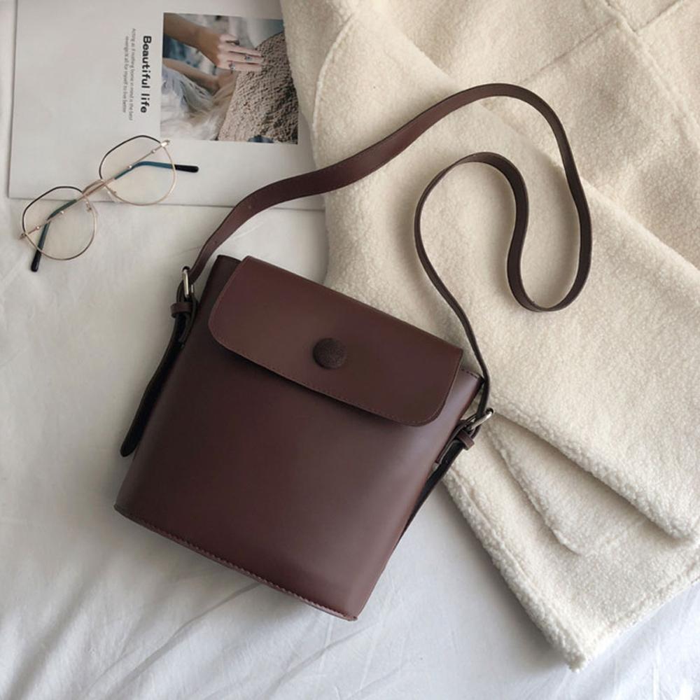 Women's Leather Bucket Bag