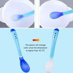 Load image into Gallery viewer, Silicone Heat-Sensitive Spoons for Baby
