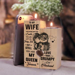 Load image into Gallery viewer, Wooden Heart Candle Holder
