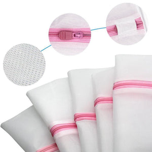 Wash Bags Set of 7 Mesh Lingerie Laundry Bags with Zipper