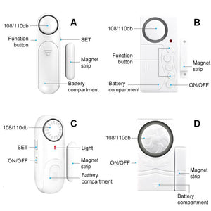 Wireless Door Window Alarm