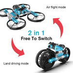 Load image into Gallery viewer, 2 in 1 Folding RC Drone and Motorcycle Vehicle
