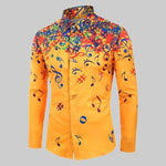 Load image into Gallery viewer, Colorful Music Notes Men&#39;s Shirt
