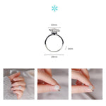 Load image into Gallery viewer, Women&#39;s Adjustable Rotating Ring Snowflake Heart-shaped Ring Box With LED
