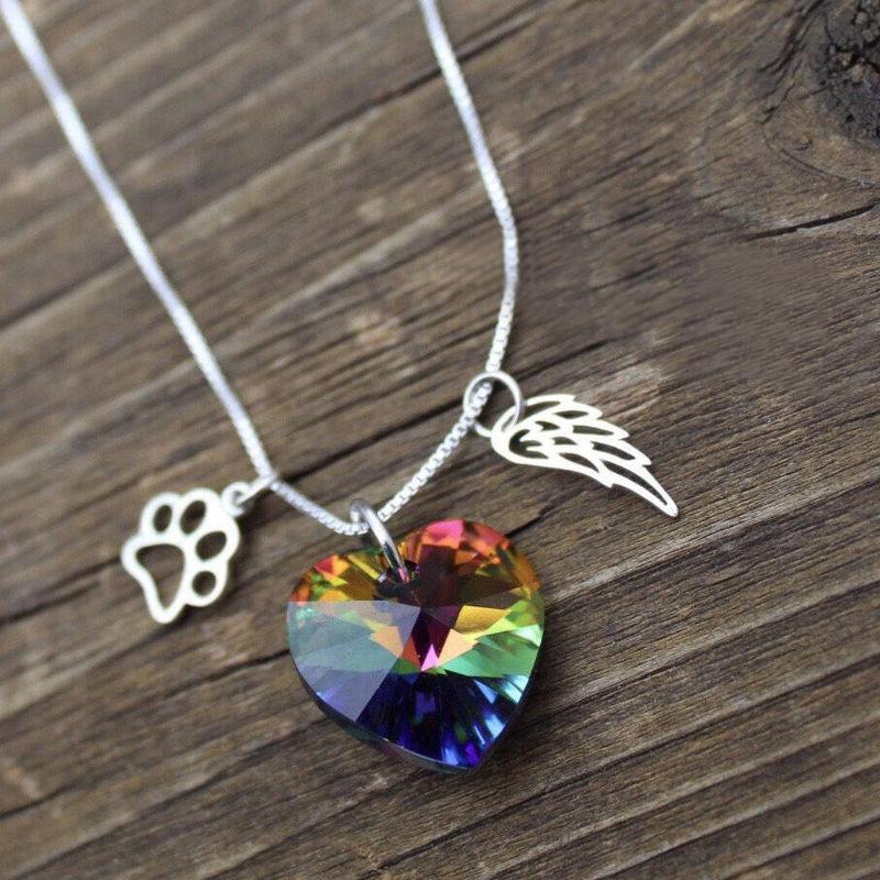 Rainbow Heart Necklace