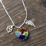 Load image into Gallery viewer, Rainbow Heart Necklace
