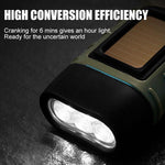 Load image into Gallery viewer, Hand Crank Solar Powered Flashlight
