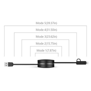 3-in-1 Retractable Charging Cable