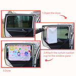 Load image into Gallery viewer, Cartoon car window curtain
