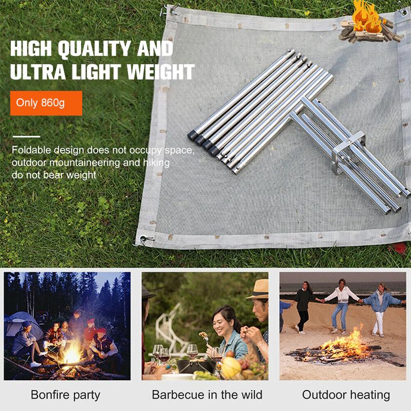 Outdoor Folding Bonfire Rack