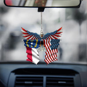 Eagle Flag Hanging Ornament for Car