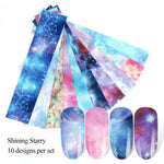 Load image into Gallery viewer, 1 Second Nail Art Sticker, 10pcs/set
