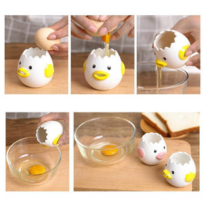 Cartoon Egg Yolk White Separator