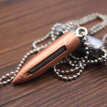 Load image into Gallery viewer, Pendant Lighter Bullet Shaped Necklace
