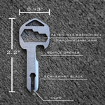 Load image into Gallery viewer, Hirundo Everyday Carry Stainless Multi-tool Key
