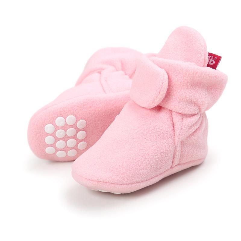 Baby Cozy Fleece Booties with Non Skid Bottom