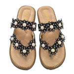 Load image into Gallery viewer, Women&#39;s Bohemian Sparkle Bling Flip Flops
