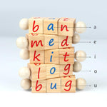 Load image into Gallery viewer, Montessori Alphabet Wooden Educational Phonetic Reading Blocks
