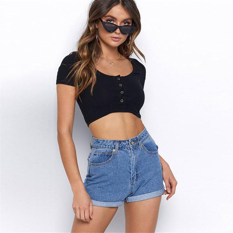 Women Sexy Ultrashort T-Shirt