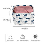 Load image into Gallery viewer, Folding Cotton Fabric Storage Basket
