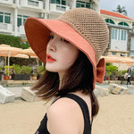 Load image into Gallery viewer, Women Summer Beach Sun Hat
