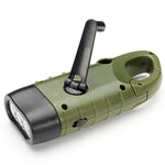 Load image into Gallery viewer, Hand Crank Solar Powered Flashlight
