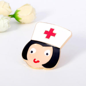 Love Heart Stethoscope Mini Brooch