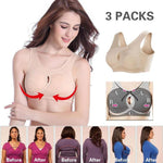 Load image into Gallery viewer, Women Anti-Sagging Cotton Sports Bra, 3 packs
