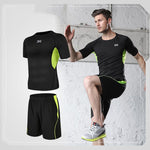 Load image into Gallery viewer, Men tight-fitting short-sleeved sportswear
