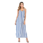 Load image into Gallery viewer, Casual Striped Straps Overhead Summer Dress
