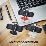 Load image into Gallery viewer, Solar plane car decoration
