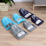 Load image into Gallery viewer, Travel Shoe Storage Drawstring Bags (6 PCs)
