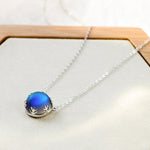 Load image into Gallery viewer, Aurore Borealis Silver Necklace
