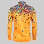 Load image into Gallery viewer, Colorful Music Notes Men&#39;s Shirt
