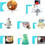 Load image into Gallery viewer, 8-Style Cake Scrapers
