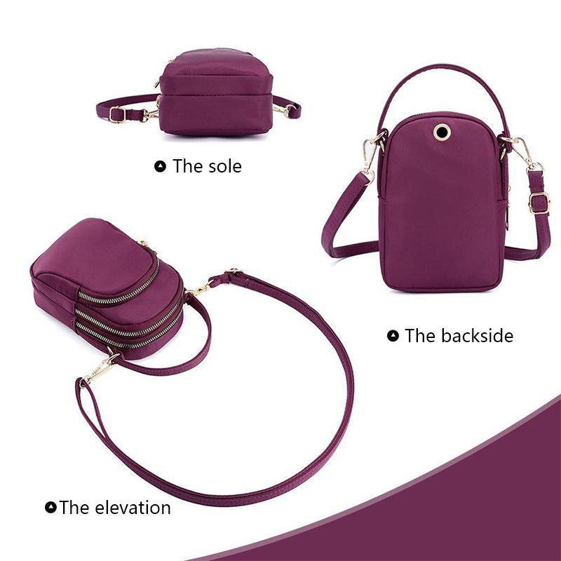 Small colored shoulder bag for women