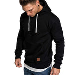 Load image into Gallery viewer, Loose Plain Lace Up Pullover Men&#39;s Hoodie with Pocket
