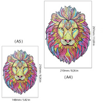 Load image into Gallery viewer, Wooden Lion Jigsaw Puzzle
