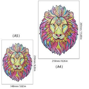 Wooden Lion Jigsaw Puzzle