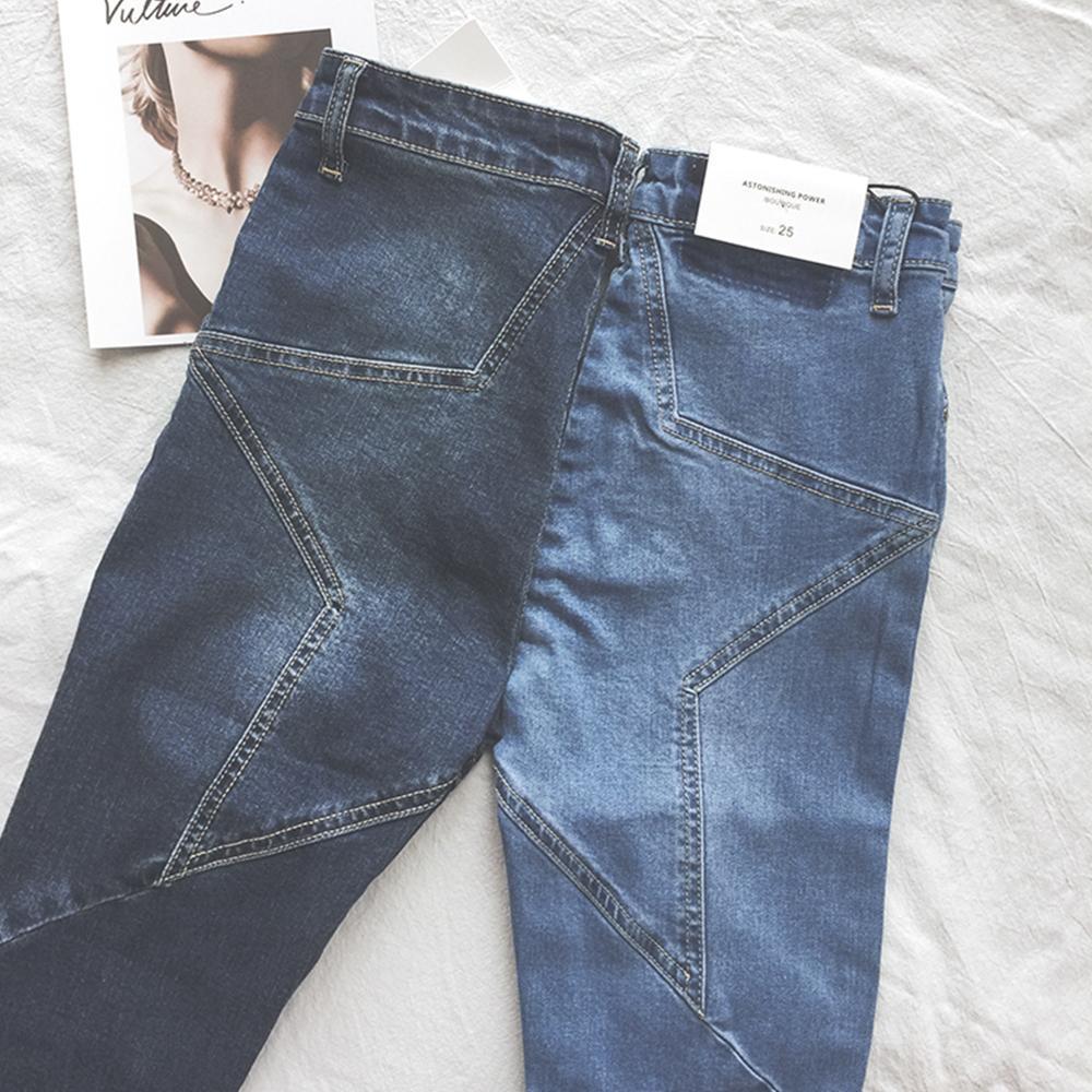 70s Star Stitching Denim Flared Pants