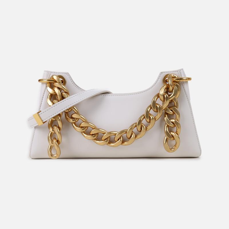 Crocodile Baguette chain Bag