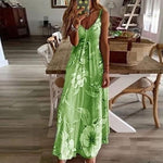 Load image into Gallery viewer, Women Long Section Flower Camisole Dress
