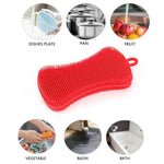 Load image into Gallery viewer, Silicone Kitchen Dishwashing Brush
