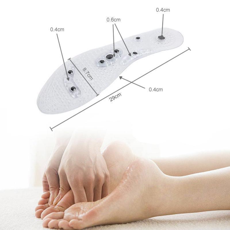 Acupressure Magnetic Massage Foot Therapy Reflexology Shoe Insoles