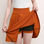 Load image into Gallery viewer, A-line Elastic Waist Pleated Shorts Skirts
