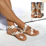 Load image into Gallery viewer, Flower Sandals with Flat Bottom
