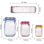 Load image into Gallery viewer, Jar Zipper Bags, set of 5
