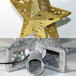 Load image into Gallery viewer, 3D Hollow Gold Star Christmas Tree Topper
